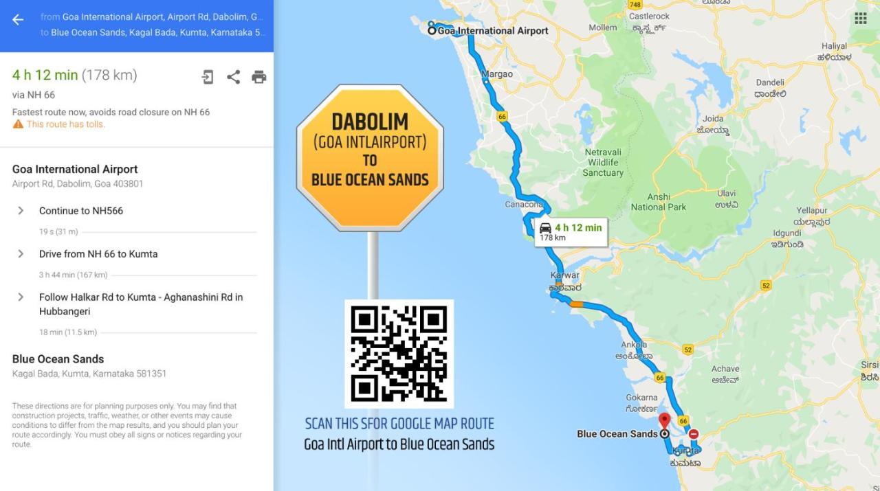 Blue Ocean Sands - On The Beach Kumta ภายนอก รูปภาพ